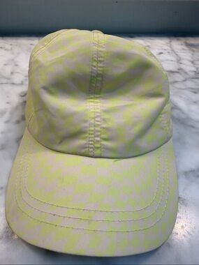 wild fable Neon Yellow and White Checkerboard Kids Cap